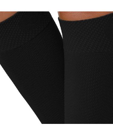 SOLIDEA Unisex Active Energy Knee High Compression Socks 12/15 mmHg - Stylish Black Support for Travel & Sports - Buy Online on GoSupps.com