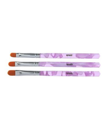 99nails Gel Brush Set - 7 Pink Handle Acrylic Nail Art Brushes for Gel Nail Design & UV Gel Modeling - Buy Online on GoSupps.com