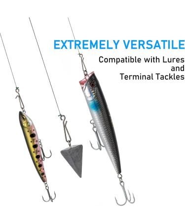 Dr.Fish 50 Pack Stainless Steel Quick Change Fishing Clips - Fast Snaps for Lures and Baits | Downward Opening | Freshwater | 1-22LB - Buy Online on GoSupps.com