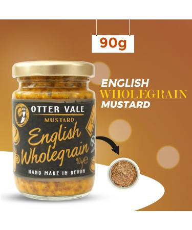 Otter Vale Mustard Pick N Mix - Choose From 4 Flavors | English Wholegrain Smooth English Devon Farmhouse Cider Horseradish | Pack of 2 X 90g - Buy Online on GoSupps.com