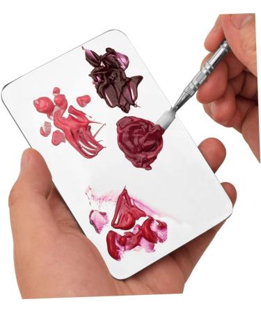 Beatifufu 1set Makeup Mixing Pad with Spatula for Foundation Eyeshadow Compact Lightweight Durable for Color Mixing Perfect Blending - Buy Online on GoSupps.com