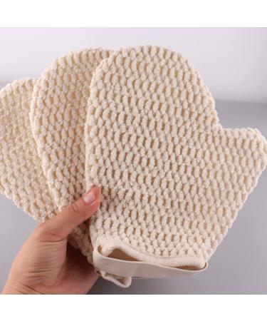 2PCS Exfoliating Bath Gloves & Loofah Pads - Deep Scrub Mitts for Body & Face | Microfiber Chenille Shower Gloves for Spa & Household Use - Buy Online on GoSupps.com