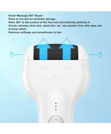 Electric Feet Callus Remover USB Rechargeable IPX6 Waterproof Automatic Efficient Ergonomic Electric Foot File for Exfoliation - Buy Online on GoSupps.com