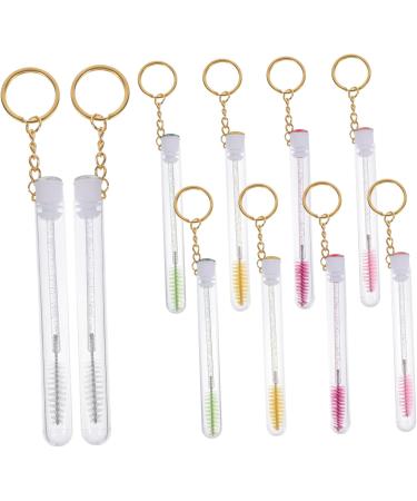 FRCOLOR 30 Pcs Keychain Mascara Brush Mascarades for Women Empty Mascara Lash Brush with Tube Extend 11.2x1cmx3pcs Assorted Colorx3pcs - Buy Online on GoSupps.com