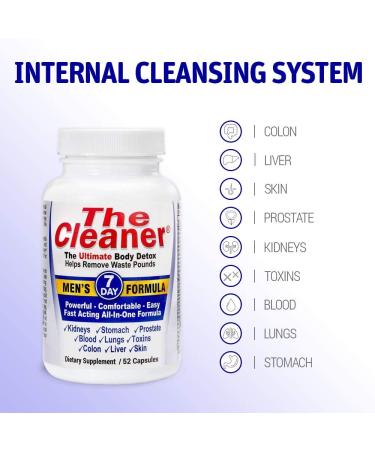 Cleanse & Detox with The Cleaner 7Day Men's Formula - 52 Capsules - Buy Online on GoSupps.com
