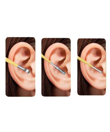 Pleteffect Ear Cleaner Set - Professional Portable Ear Cleaning Kit for Adults & Kids | Best Earwax Cleaner Tool 2024 (Yellow - Buy Online on GoSupps.com