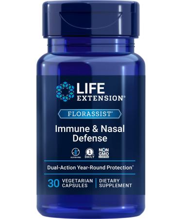 Life Extension FLORASSIST Immune & Nasal Defense 30 Vegetarian Capsules