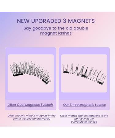 Magnetic Eyelashes - Reusable Co Magnetic Lashes with Applicator | No Glue Needed Natural Look - Buy Online on GoSupps.com