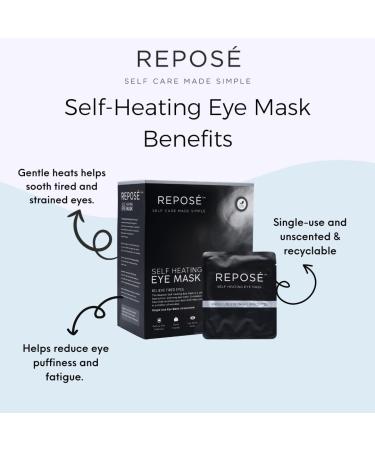 REPOSE Steam Eye Mask - 10 Count | Self-Heating Sleep Mask for Eye Strain Relief and Puffiness Reduction - Unscented & Travel Friendly - Buy Online on GoSupps.com