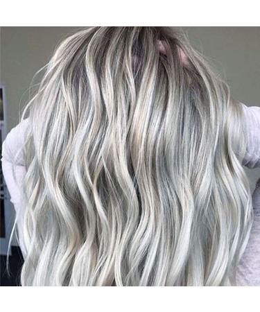 Fashion Women Black Gray Long Curly Wig | Lace Front Heat Resistant Hair Extension - Shop Now for International Shipping! - Buy Online on GoSupps.com