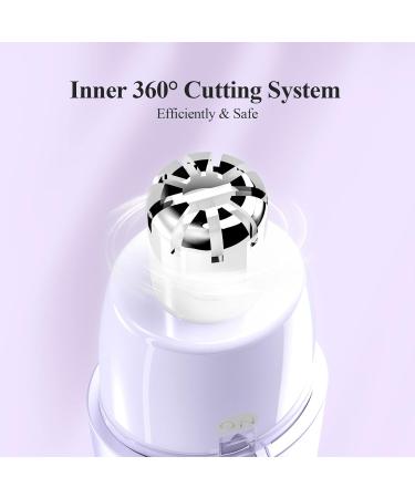 TOUCHBeauty Nose Hair Trimmer for Women - Battery Powered Facial Hair Remover for Nose Ear Eyebrow & Neckline in Purple - International Shipping Available - Buy Online on GoSupps.com