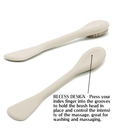 Face Mask Brush Applicator - Silicone Tool for Facials Cleansing & Exfoliating - Black & Starlight - Buy Online on GoSupps.com