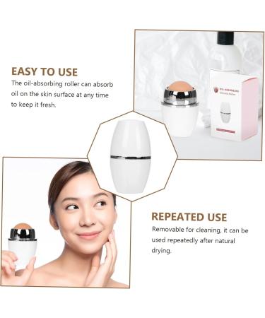 Beavorty Face Cleaning Tools 2 Pcs Facial Oil Absorbing Ball Facial Tools for Skin Care Face Oil Absorbing Roller Natural Roller 5x2.8cmx2pcs Whitex2pcs - Buy Online on GoSupps.com