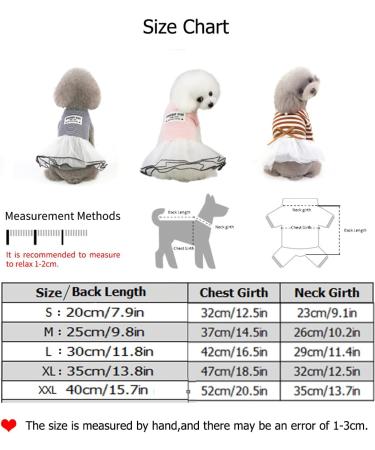 Barrageon Dogs Kneid Sweet Princess Rock Clothing - Bowknot Pet Summer Outfit for Small & Medium Dogs and Cats - Yellow Stripes | Perfect for Puppy Style - 25cm Back Length - Buy Online on GoSupps.com