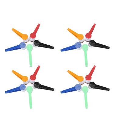 20 partly reading flashing brakes glasses cleaning tool set contains 4 x red + 4 x blue + 4 x black + 4 x green and 4 x orange glasses brushes