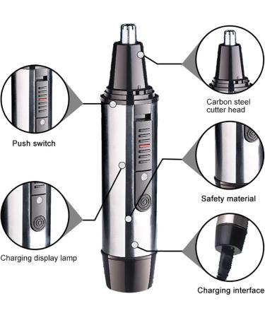 Premium Rechargeable Nose Hair Trimmer | Metal Beard & Ear Cleaner - Best International Shipping - Buy Online on GoSupps.com