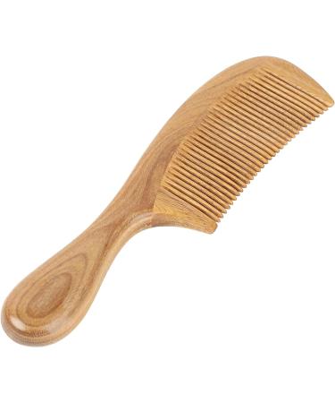 Onedor Handcrafted Green Sandalwood Fine Tooth Comb - Natural Anti-Static Hair Detangler for Men and Women - Buy Online on GoSupps.com