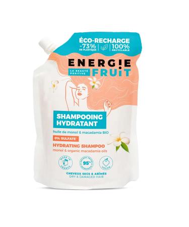 Energie Fruit Eco Refill Sulfate-Free Shampoo - Damaged Hair Monoi & Organic Macadamia Oil Vegan 500ml