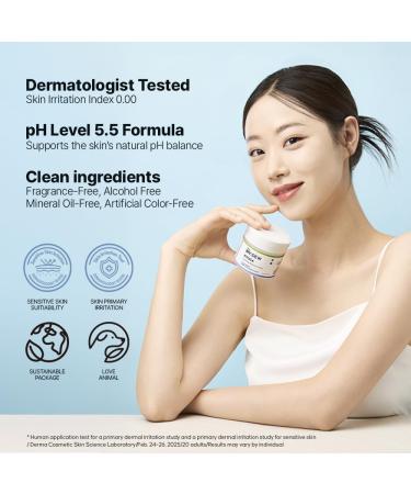 DearMYDEW HYCICA Soothing Balance Cream Moisturizer | Calming Hydration Barrier Care for Sensitive Skin Centella Ultra-Low Molecular Hyaluronic Acid Vegan Fragrance-Free Korean Skincare 2.70 fl oz - Buy Online on GoSupps.com