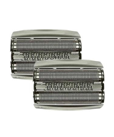 SANQ Replacement Shaving Heads for Braun Series 7 799CC 760CC 750CC 730 735S for Pulsonic Shaver 2 Pack Silver