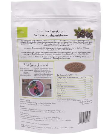 Elixi Linseed & Currant Low Carb Snack 300g - Protein & Omega 3 Boost Natural Fiber Breakfast Meal Tasty Linseed Powder - Buy Online on GoSupps.com