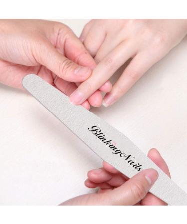 Nail Files and Buffers 80/100/180 Grit Professional Nail Files for Natural Nails Double Sides Washable Block Disposable Nail Files for Acrylic Nails - Buy Online on GoSupps.com