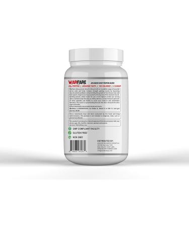 Shop Warfare 2 lbs Advanced Whey Protein Blend - 22g Protein per Serving | Delicious Strawberry Cream Flavor - International Shipping Available - Buy Online on GoSupps.com