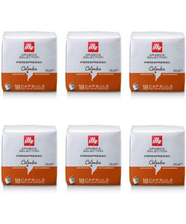  illy ILLY Arabica Selection Colombia 6 packs of 18 capsules (108 capsules) - Buy Online on GoSupps.com