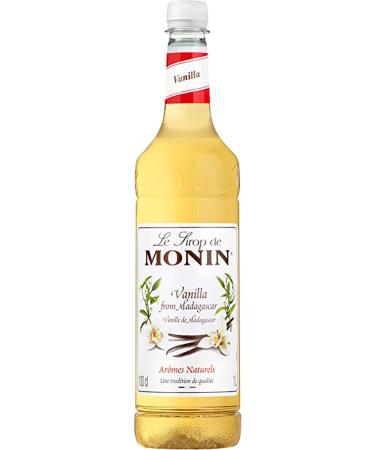 MONIN Premium Vanilla Syrup 1L with FREE Cocktail Recipe Card - Buy Online on GoSupps.com