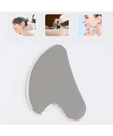 Sha Tools for Face - Stainless Steel Facial Muscle Scraping Board Portable Sha Scraping Tool for Business Trip Home Travel Beauty Salon - Buy Online on GoSupps.com