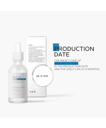 Dr. Pure Niacinamide 10% + Zinc 1% Serum - Anti-Aging Hydrating Face Serum for Smooth Glowing Skin | 2 Fl Oz - Buy Online on GoSupps.com