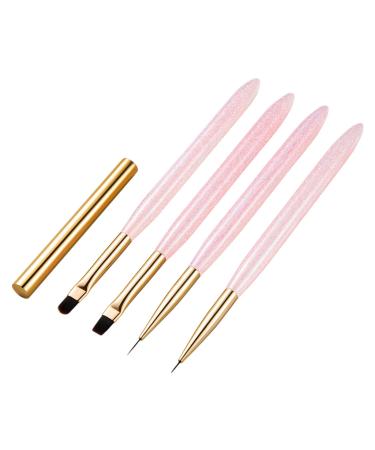 4pcs Professional Nails Art Brushes Dotting Pen For Beautiful Nails Painting Brush Drawing Tools Mom