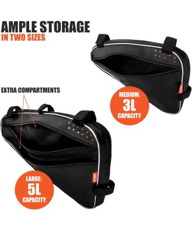 Ibera Medium Triangle Frame Bag for Bicycle | Durable and Waterproof - Buy Online on GoSupps.com