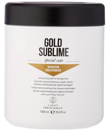 Light Irridiance Gold Sublime Keratin Treatment Mask 1000ml - Deep Conditioning for Healthy Shiny Hair | International Shipping Available - Buy Online on GoSupps.com