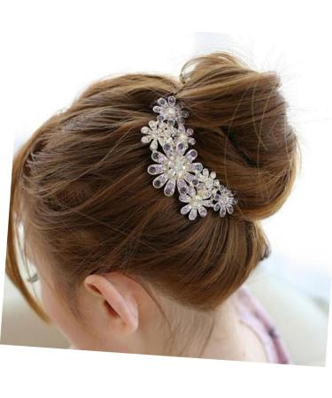 Beaupretty Tiara Women Hair Comb Bridal Hair Comb Women Hair Clip Flower Hair Comb Wedding Diamond - Buy Online on GoSupps.com
