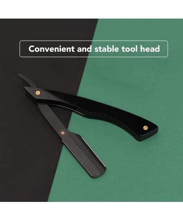 Beard Blade Holder - Premium Foldable Stainless Steel Manual Razor for Men | Acrylic Barber Razor Handle - Buy Online on GoSupps.com