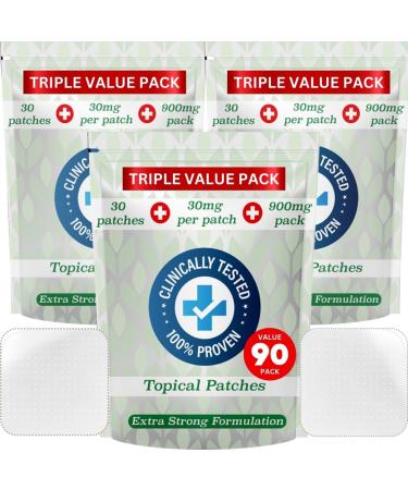 Hemp Oil Patches - 90 Patches - 30mg Per Patch