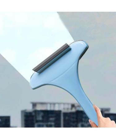 Generic Glass Cleaning Brush Window Scraper Brush | Reusable Glass Cleaner Tool Mesh Screen Cleaner Washing Equipment For Wardrobes Sofa Countertops Cabinets Screen Blue - Buy Online on GoSupps.com