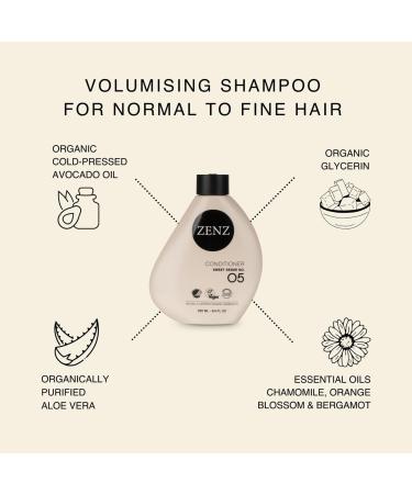 Zenz Sweet Sense No. 05 Conditioner 250ml | Bergamot & Orange Blossom | Volume & Moisture | Silicone-Free | For Normal & Fine Hair - International Shipping - Buy Online on GoSupps.com
