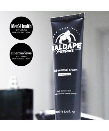 Cosmewax Baldape Parlour Hair Removal Cream for Men Suitable for All Body Areas for Sensitive Skin with Bamboo Extract 100ml - Buy Online on GoSupps.com