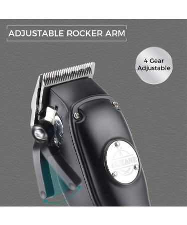 Professional Cordless Hair Clipper Trimmer Kit with Charging Stand - 8 Guided Combs Included for Men's Haircut Grooming at Home or Barbershop - Buy Online on GoSupps.com