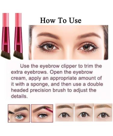 Home Eyebrow Care Kit 4d Laminated 4d Laminated Brow Starter Drawing Kit Multi-function Eyebrow Concealer Contour Brush Waterproof & Long Lasting (Taupe+Dark Brown) - Buy Online on GoSupps.com