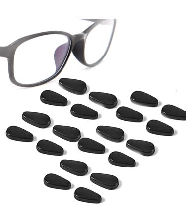 Zooetway 10 pairs of silicone-nose pads anti-slip pad for glasses self-adhesive non-glued slide-resistant glasses pads 3 mm thickness for short-sightedness glasses reading glasses sunglasses