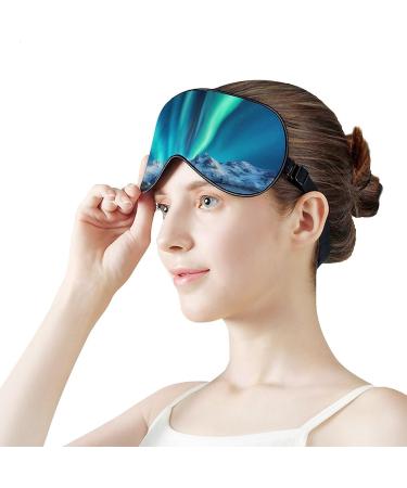 Aurora Sleep Mask Eye Cover - Adjustable Strap, Blocks Light - Men Women Sleep Blindfold for Night, Travel, Nap - Buy Online on GoSupps.com