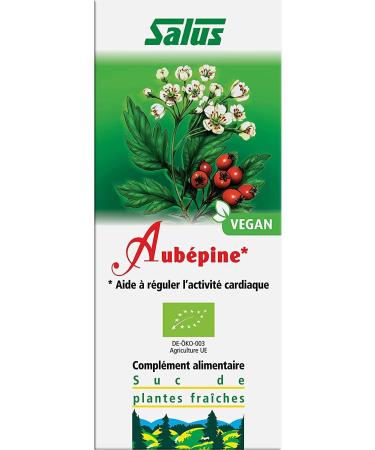 Salus Organic hawthorn Food Supplement with Organic Hawthorn Juice Helps regulate cardiac activity Vegan No Additives 200 ml - Buy Online on GoSupps.com