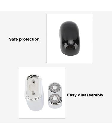 Mini Electric Beard Trimmer for Travel | Type-C Double Head | Silver - Stylish & Portable Grooming Solution - Buy Online on GoSupps.com