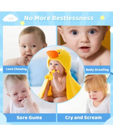 8 PC Baby Teething Toys Set for 0-12 Months - Food Grade Silicone Infant Chew Toys in Hammer, Wrench, Spanner, Pliers, Fruit, Giraffe Shapes - Buy Online on GoSupps.com