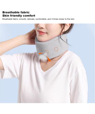 Ouken Neck Support Cushion - Adjustable Soft Neck Pillow for Comfortable Home Use - Gray Nylon & Elastic Sponge Design - Buy Online on GoSupps.com