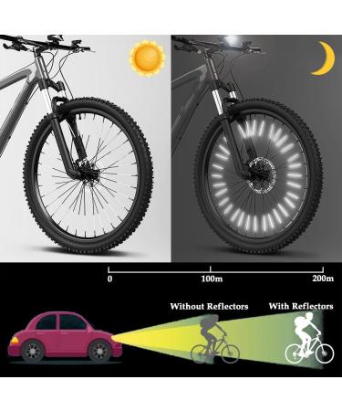 Kindoyo Spoke Reflectors for Bikes - 360 Visibility 72-Piece Bicycle Reflector Kit Alternative to Cat Eyes & Spoke Lights International Shipping - Buy Online on GoSupps.com