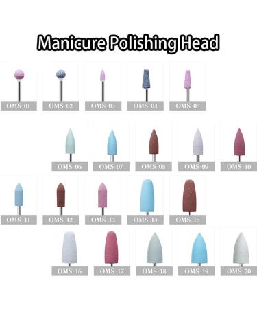  SagaSave Nail Drill Bit OMS-09 Nail File for Nail Art Manicure Grinding Head Nail Polishing Accessory for Drill Gel Nail Removal Brush (1pc) - Buy Online on GoSupps.com